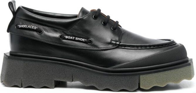 Off-White Derby veterschoenen Zwart