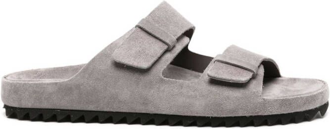 Officine Creative Agora '002 suède slippers Grijs