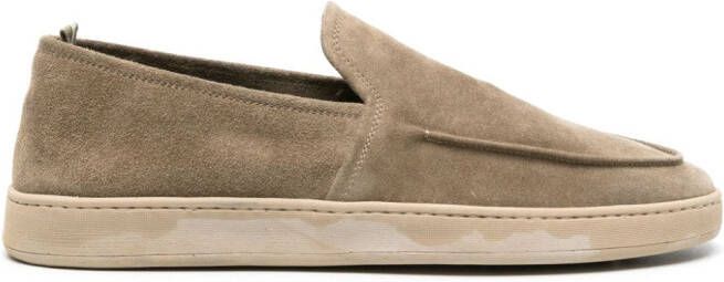 Officine Creative Herbie 006 suède loafers Beige