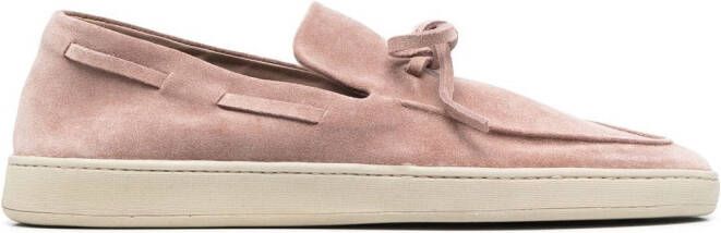 Officine Creative Herbie loafers met strikdetail Roze