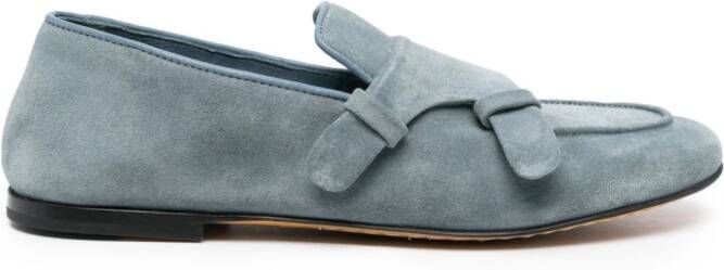 Officine Creative Herbie suède loafers Blauw