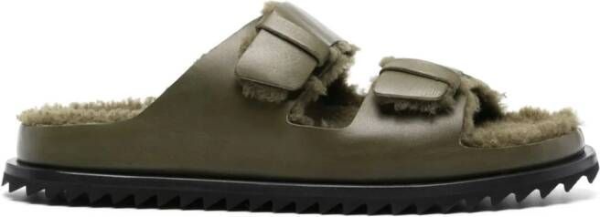 Officine Creative Introspectus 003 lammy slippers Groen