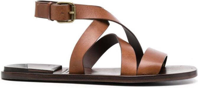 Officine Creative Kontaire 012 leren sandalen Bruin