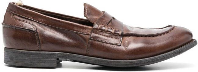 Officine Creative Leren loafers Bruin