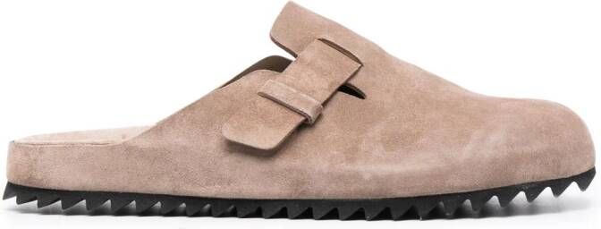 Officine Creative Oliver Flint suède slippers Beige