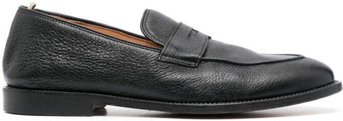 Officine Creative Opera leren penny loafers Zwart