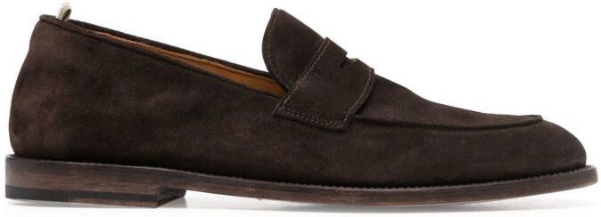 Officine Creative Opera suède loafers Bruin