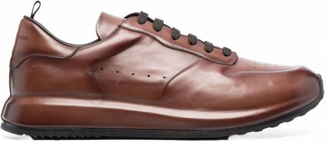 Officine Creative Race Lux leren sneakers Bruin