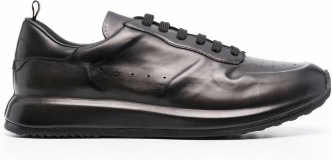 Officine Creative Race Lux leren sneakers Zwart