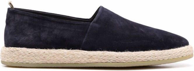 Officine Creative Roped leren espadrilles Blauw