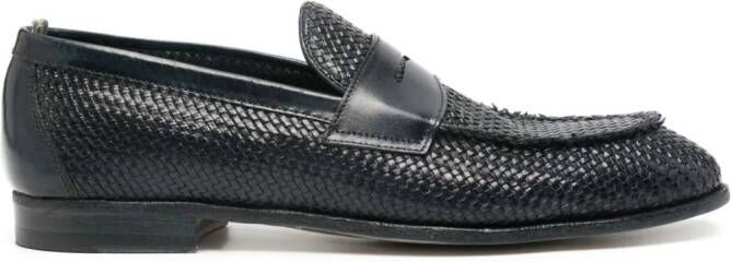 Officine Creative Solitude 005 leren loafers Blauw