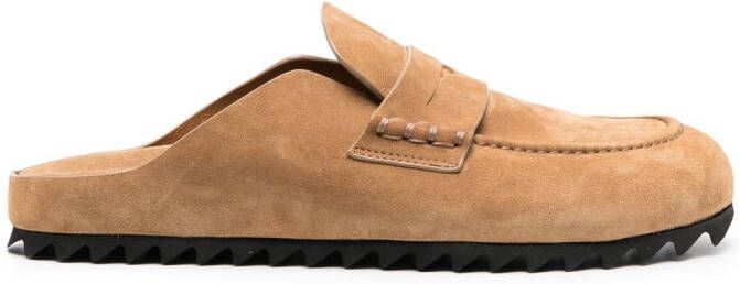 Officine Creative Suède loafers Bruin