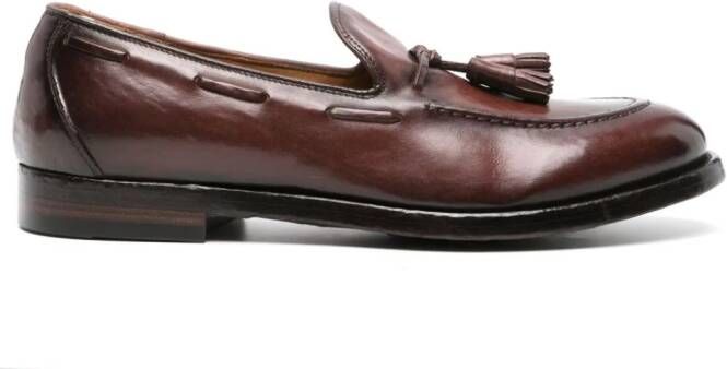 Officine Creative Tulane 001 leren loafers Bruin