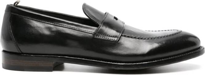 Officine Creative Tulane 003 leren loafers Zwart