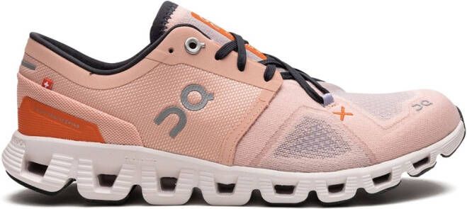 On Running Cloud X 3 "Rose Sand" sneakers Roze