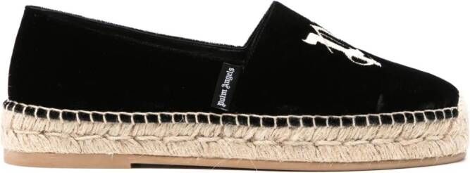 Palm Angels Espadrilles met geborduurd logo Zwart