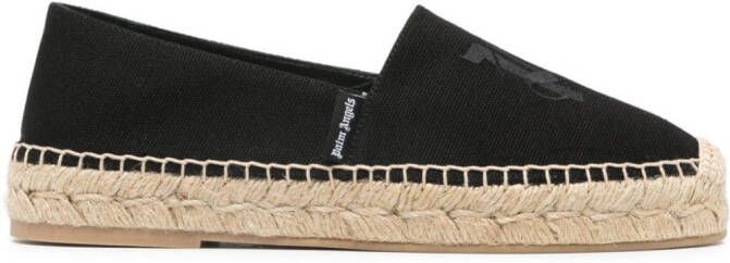 Palm Angels Espadrilles met geborduurd logo Zwart