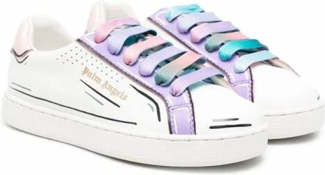 Palm Angels Kids Leren sneakers Wit