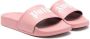 Palm Angels Kids Slippers met logoprint Roze - Thumbnail 1