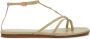 Palm Angels Sandalen met monogramplakkaat Beige - Thumbnail 1