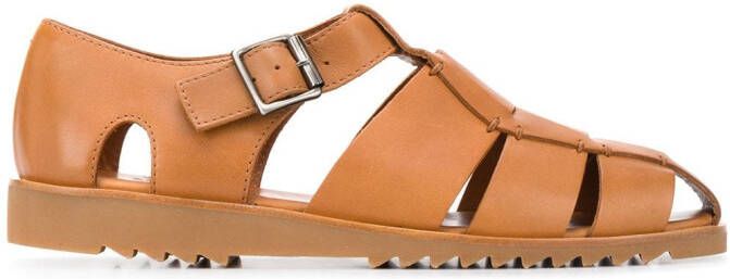 Paraboot Pacific sandalen met gesp Bruin