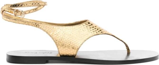 Paris Texas Amalfi leren sandalen Goud