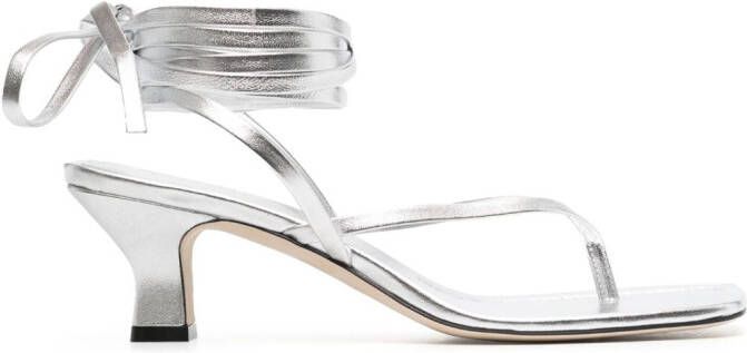 Paris Texas Metallic sandalen Zilver