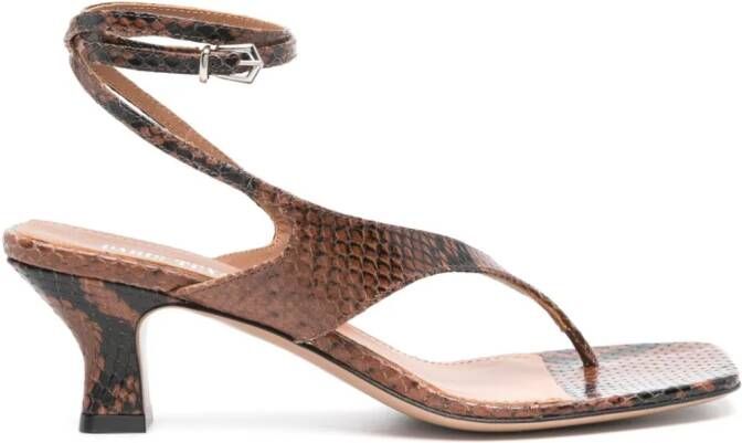 Paris Texas Portofino leren sandalen Bruin