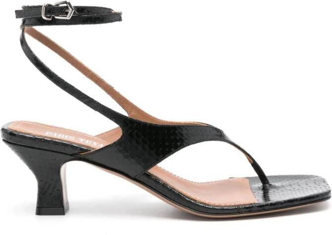 Paris Texas Portofino leren sandalen Zwart