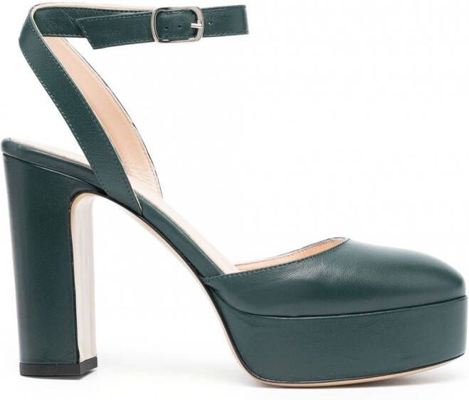 P.A.R.O.S.H. Leren pumps Groen