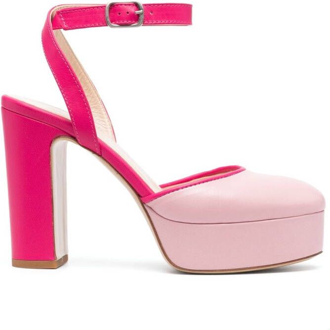 P.A.R.O.S.H. Pumps met plateauzool Roze