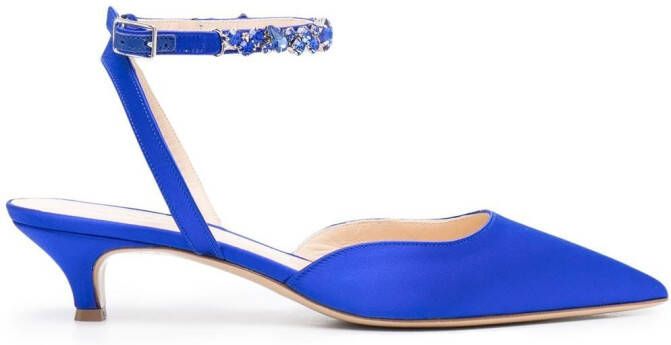 P.A.R.O.S.H. Pumps met kristal Blauw