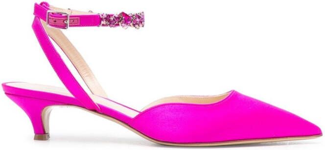 P.A.R.O.S.H. Pumps met kristal Roze