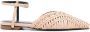 Patrizia Pepe Leren slippers Beige - Thumbnail 1