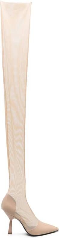 Patrizia Pepe Overknee laarzen Beige