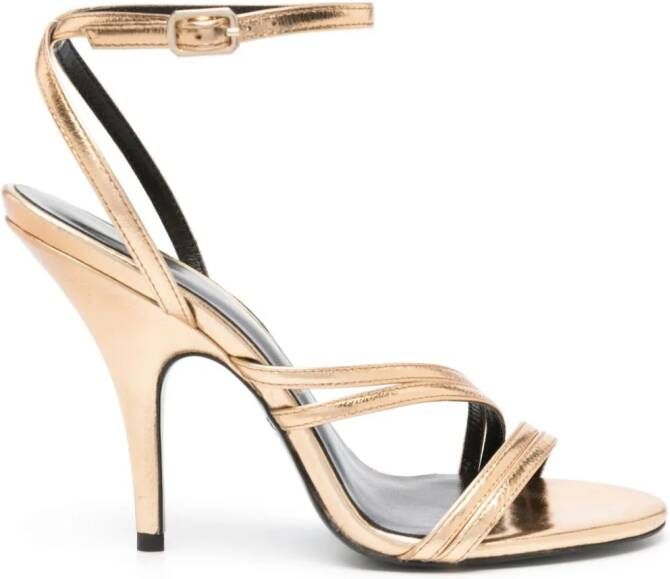 Patrizia Pepe Sandalen met metallic-effect Goud