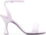 PATRIZIA PEPE Monochrome Vierkante Sandalen Paars Dames - Thumbnail 2