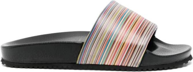 Paul Smith Dru Signature slippers met streep Veelkleurig