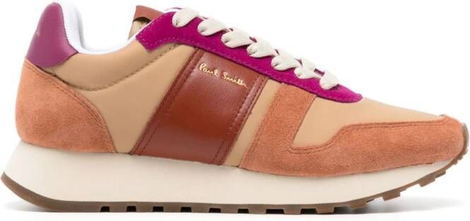 Paul Smith Eighties sneakers met colourblocking Bruin