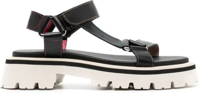 Paul Smith Leren sandalen Zwart