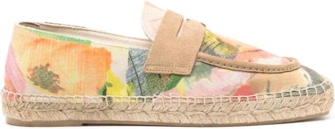 Paul Smith Espadrilles met bloemenprint Geel