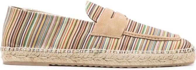 Paul Smith Gestreepte espadrilles Beige