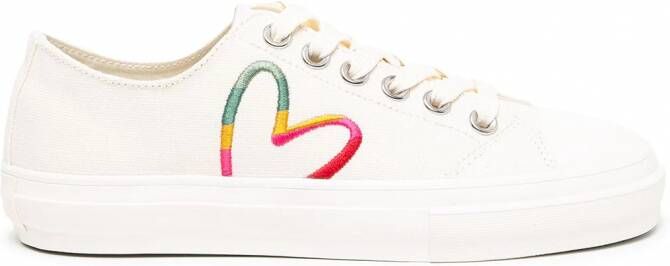 Paul Smith Kinsey sneakers met geborduurd hart Wit