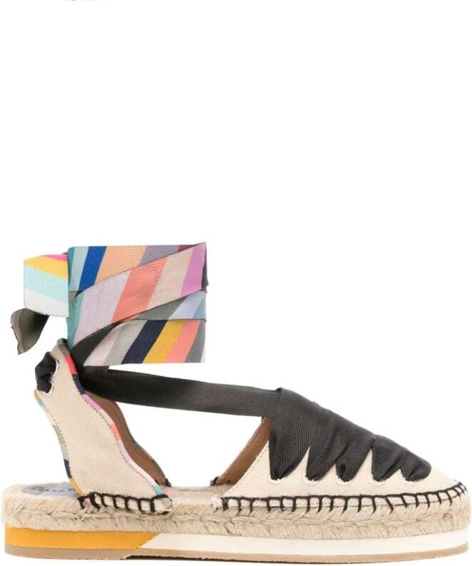 Paul Smith Espadrilles met veters Beige