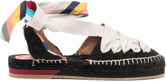 Paul Smith Espadrilles met veters Zwart