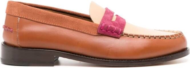 Paul Smith Laida loafers met colourblocking Beige