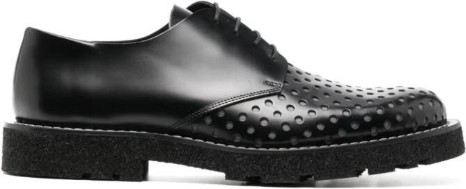 Paul Smith Leren Derby schoenen Zwart