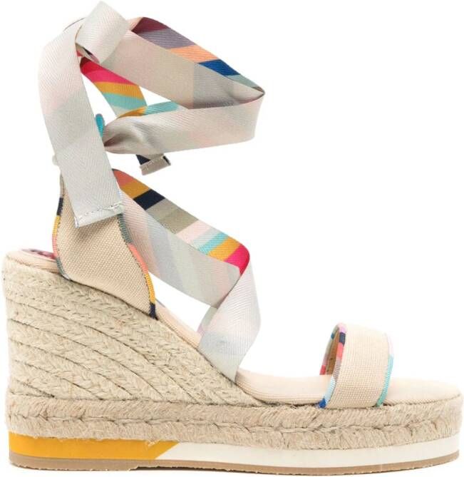 Paul Smith Quilan 50 sandalen met print Beige