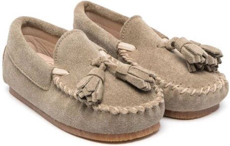 Pèpè Dario suède mocassins Beige