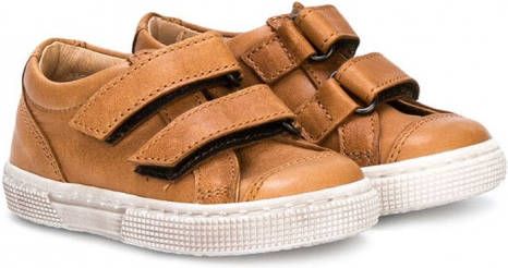 Pépé Kids Sneakers met klittenband Bruin